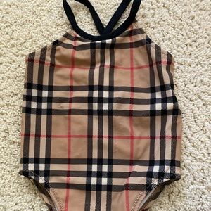 Baby Burberry Crina Check one piece swimsuit size 12 months